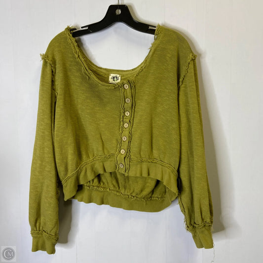 Top Long Sleeve By We The Free In Green, Size: Xs