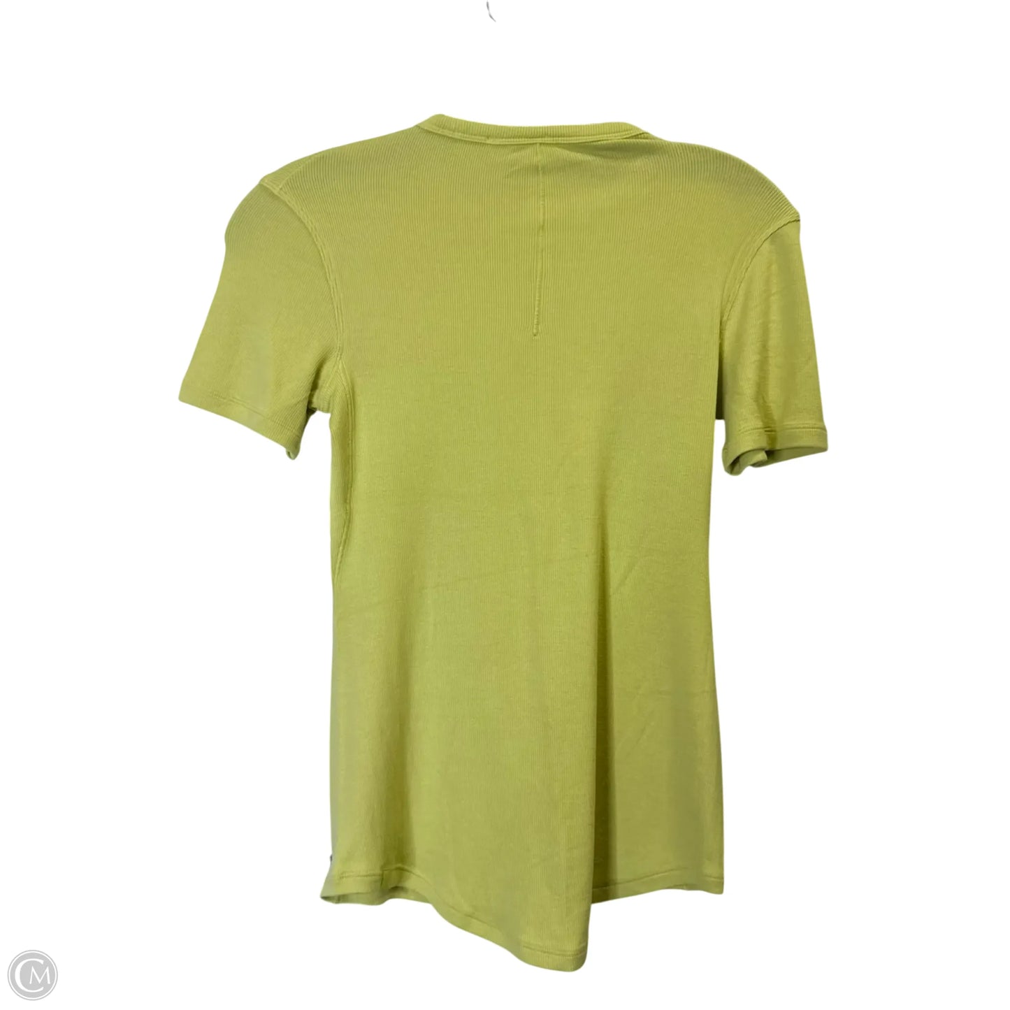 Top Short Sleeve By Lululemon In Yellow, Size: 4