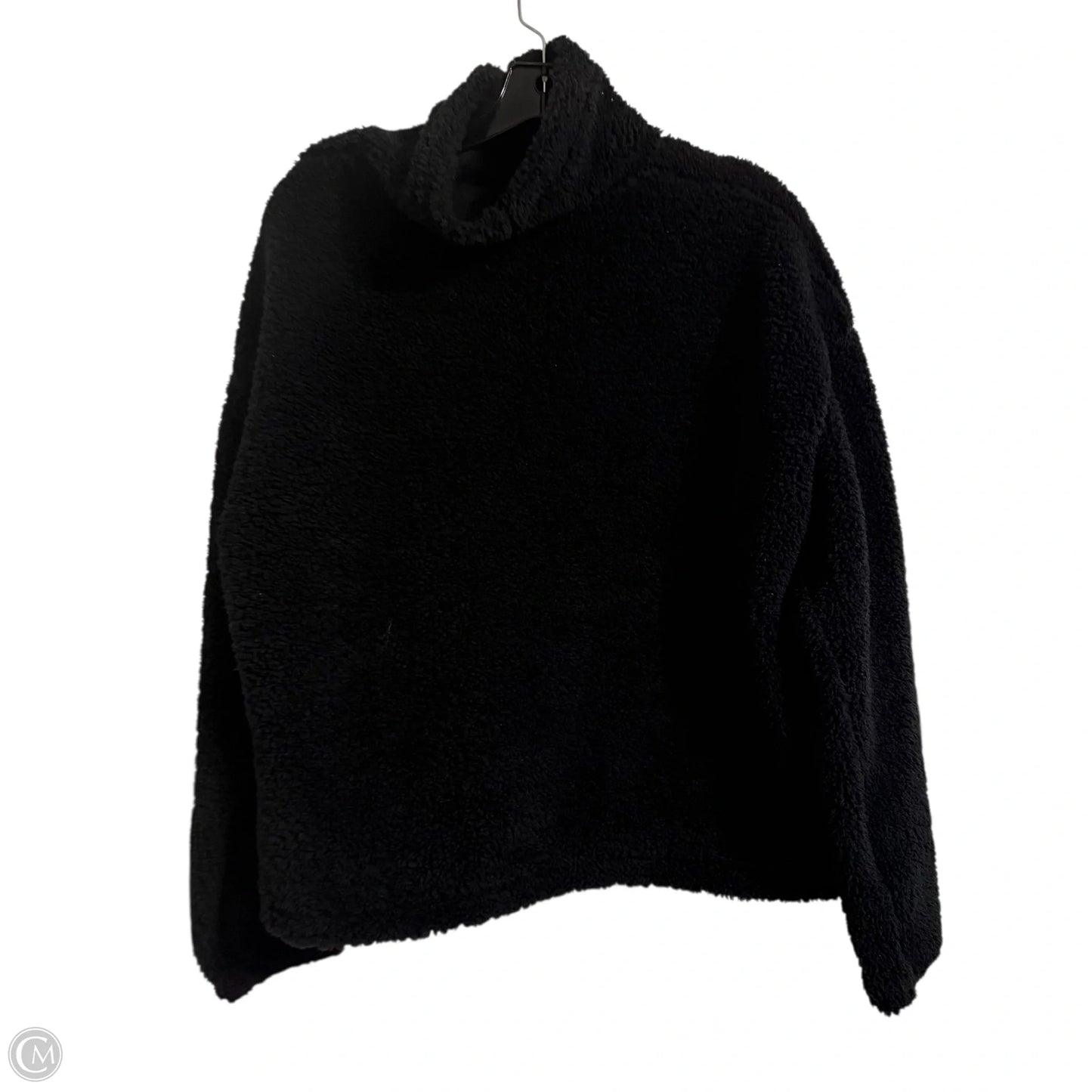 Coat Faux Fur & Sherpa By Levis In Black, Size: M