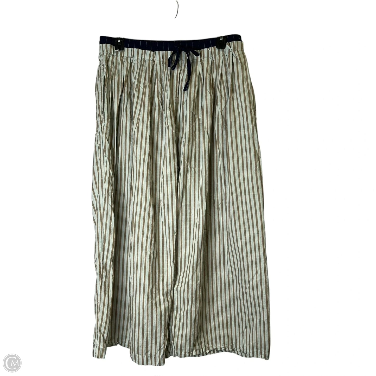 Pants Linen By Anthropologie In Blue & Grey, Size: Xl
