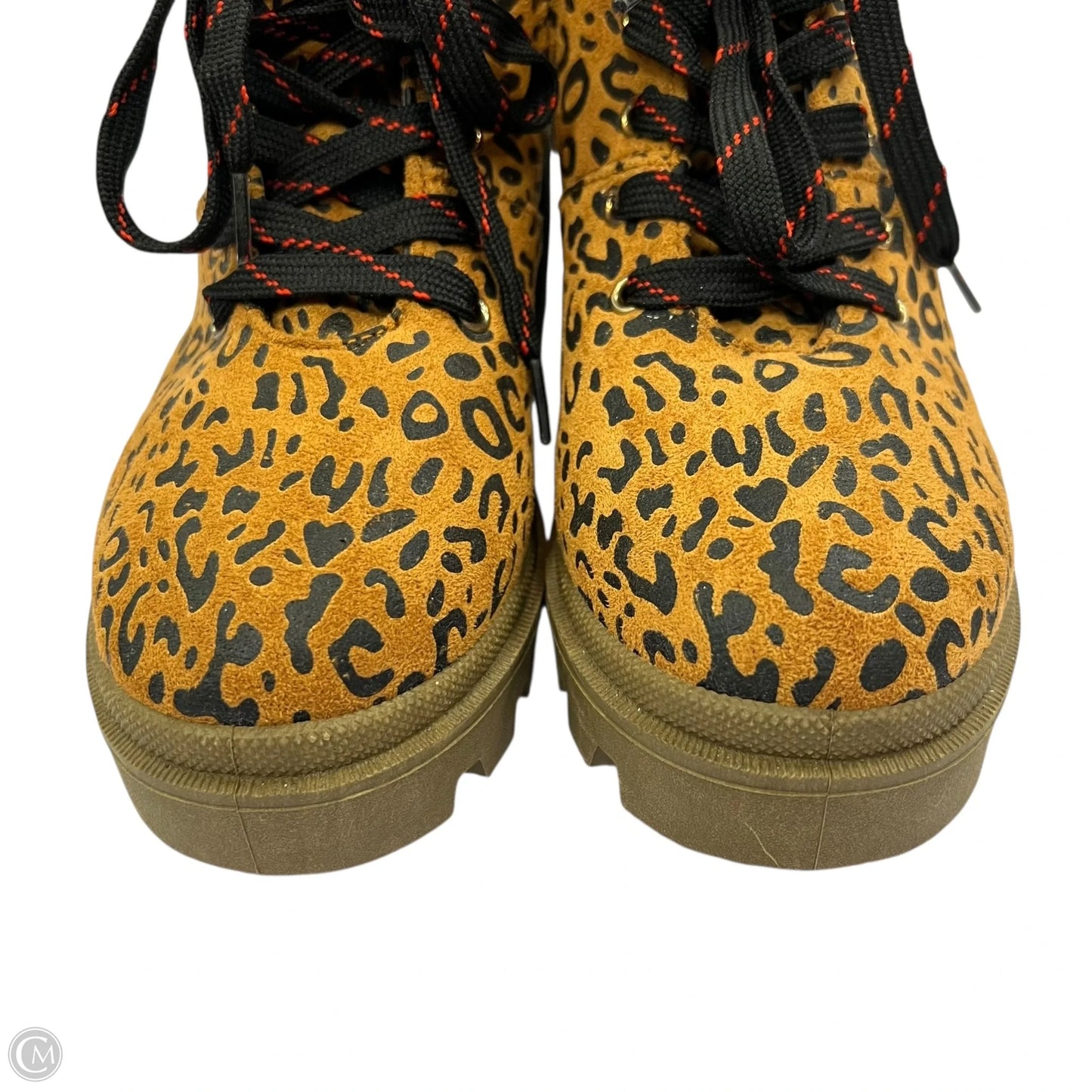 Boots Ankle Heels By Olivia Miller In Animal Print, Size: 7
