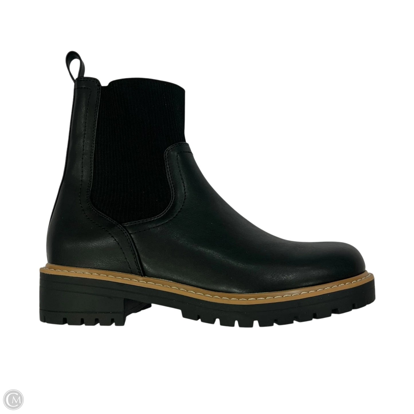 Boots Ankle Flats By Clothes Mentor In Black, Size: 8.5