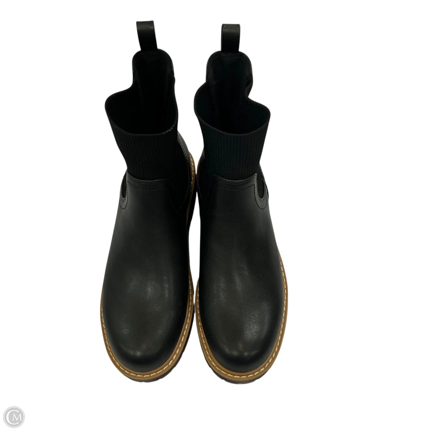 Boots Ankle Flats By Clothes Mentor In Black, Size: 8.5