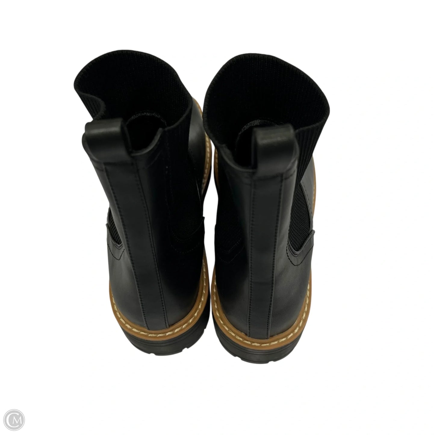 Boots Ankle Flats By Clothes Mentor In Black, Size: 8.5