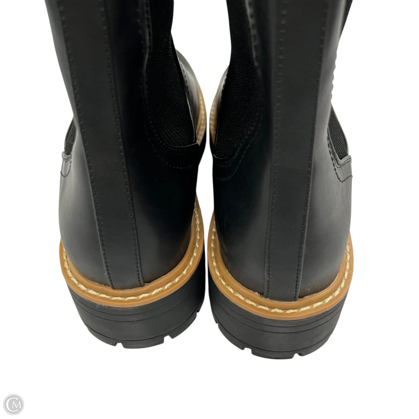 Boots Ankle Flats By Clothes Mentor In Black, Size: 8.5