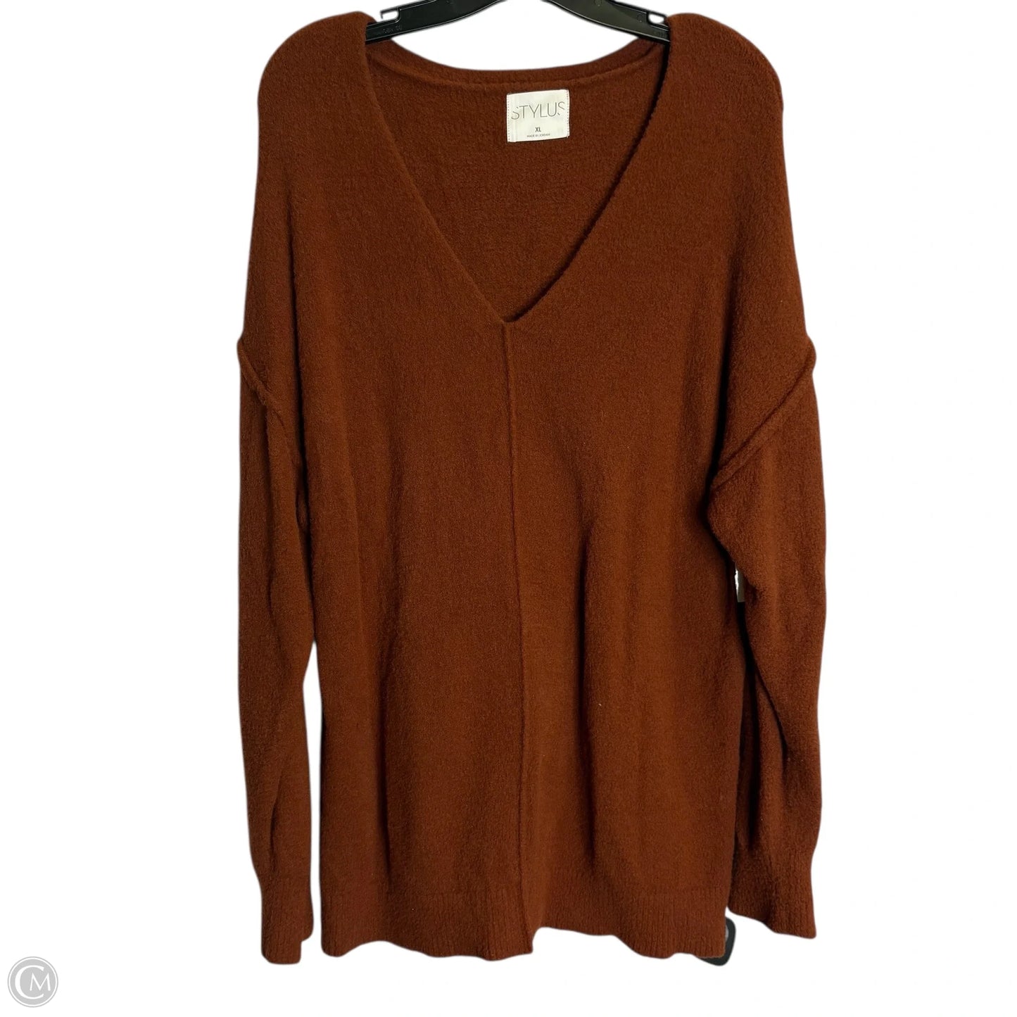 Sweater By Stylus In Orange, Size: Xl