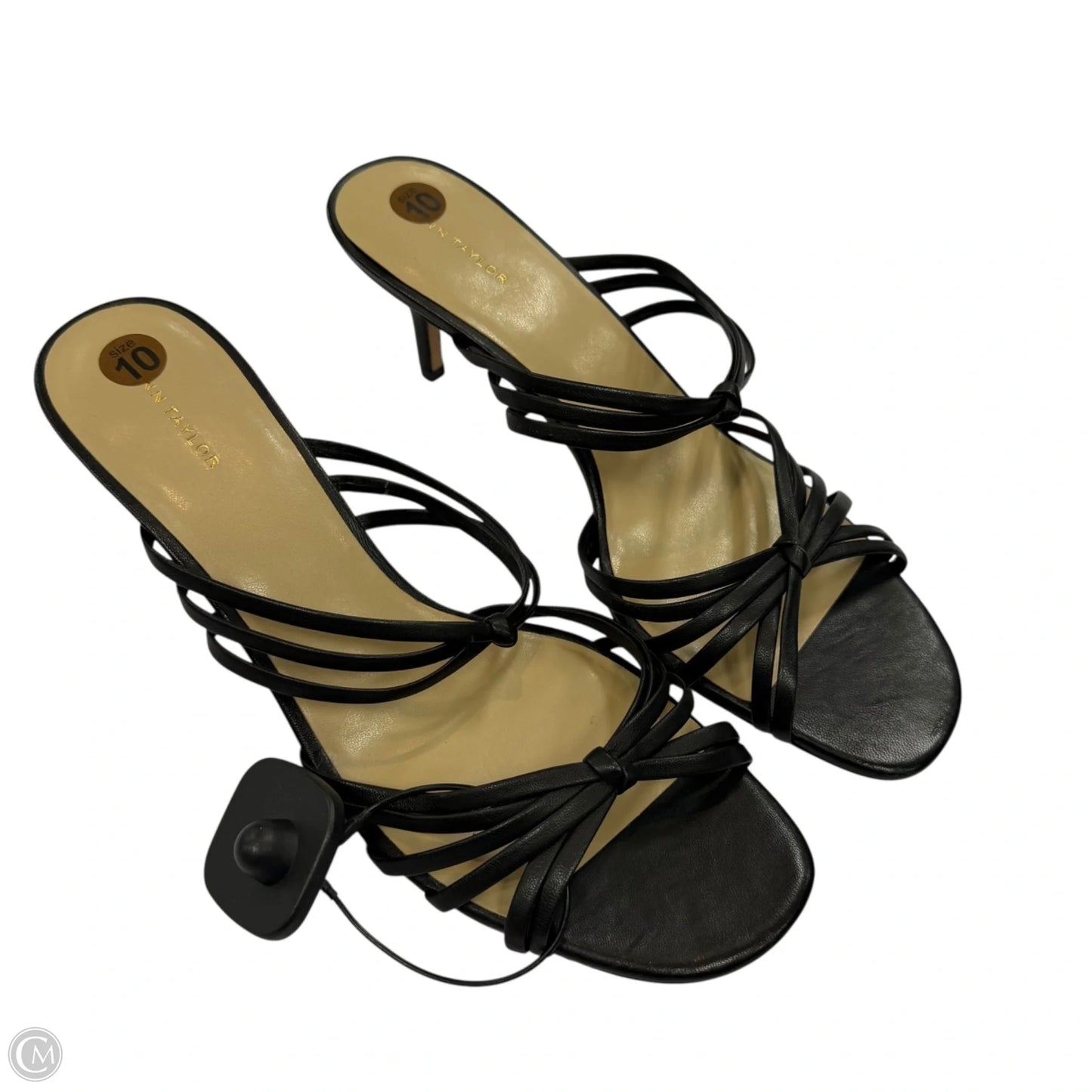 Sandals Heels Stiletto By Ann Taylor In Black, Size: 10
