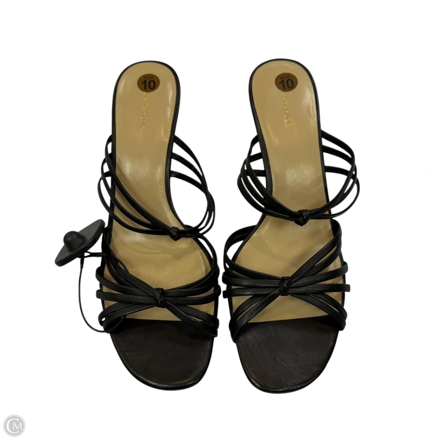 Sandals Heels Stiletto By Ann Taylor In Black, Size: 10