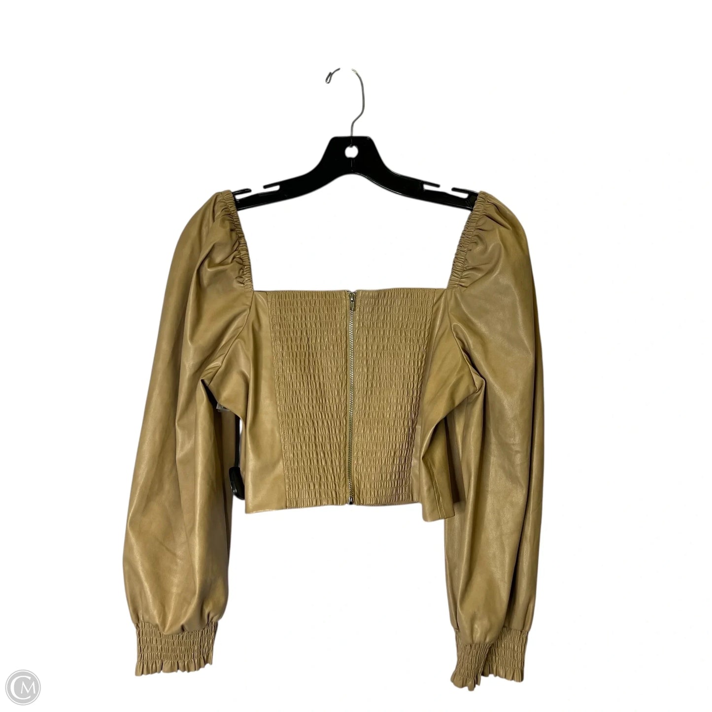 Top Long Sleeve By Clothes Mentor In Beige, Size: L