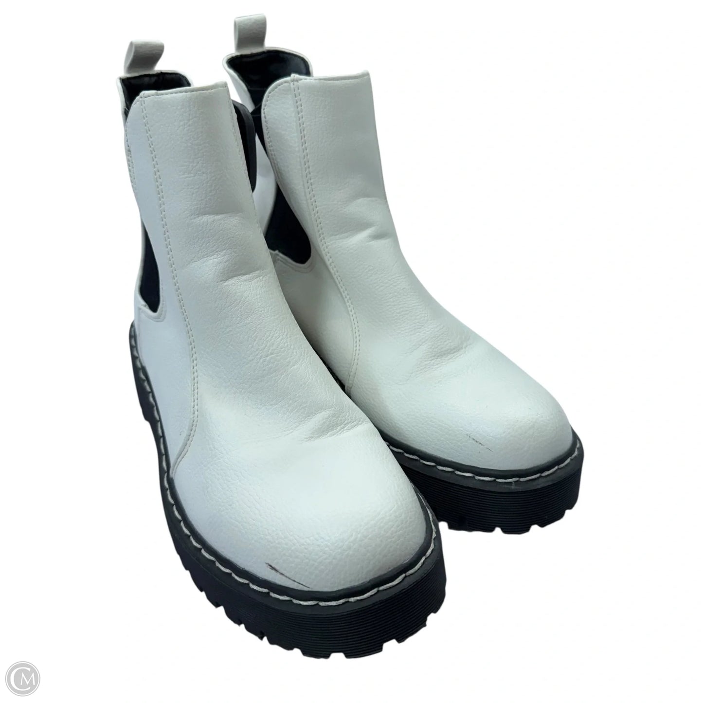 Boots Ankle Flats By Sincerely Jules In White, Size: 8.5