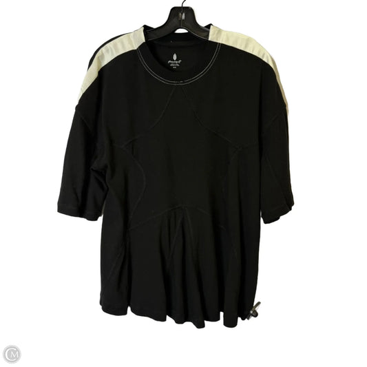 Top Short Sleeve By Free People In Black, Size: M