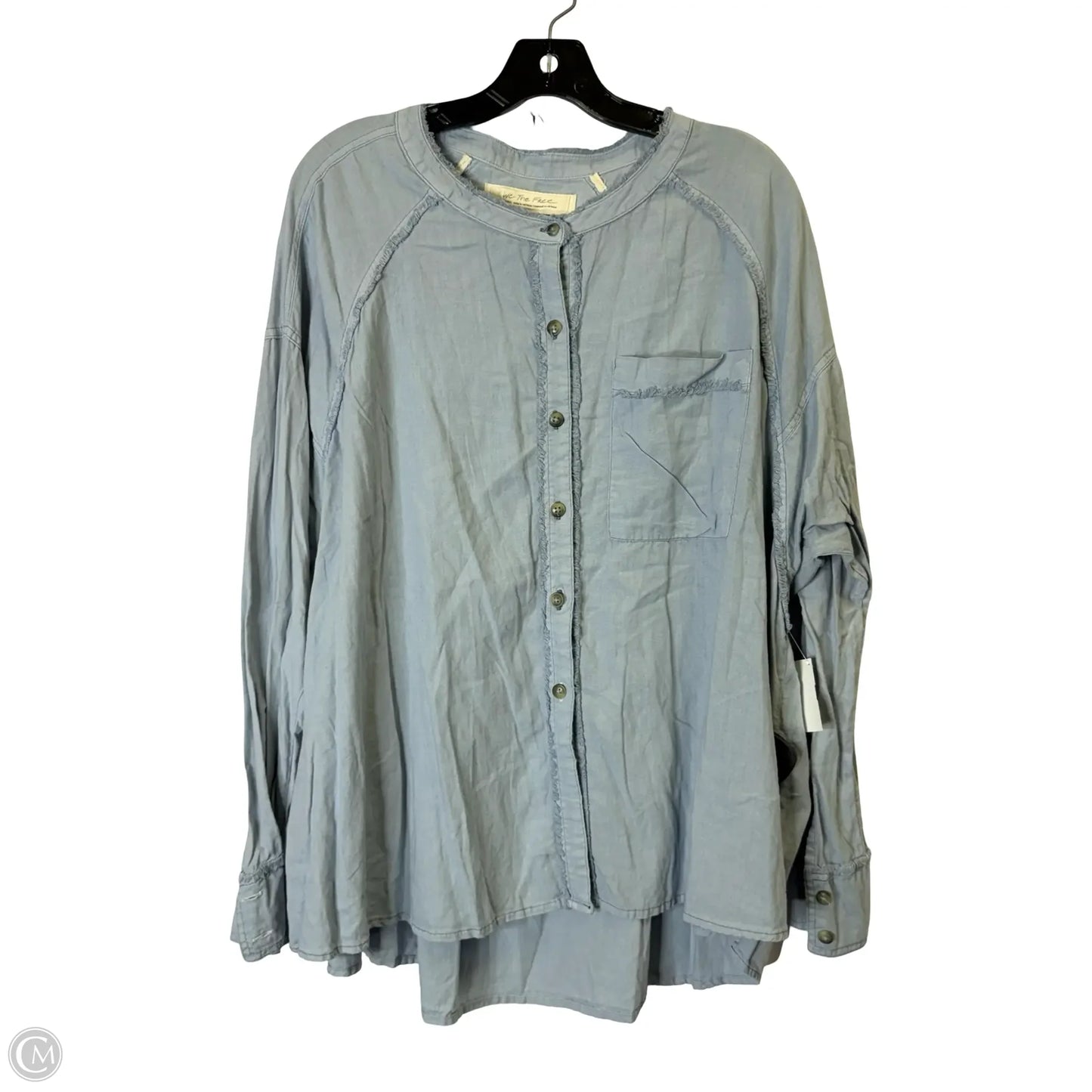 Top Long Sleeve By We The Free In Blue, Size: S