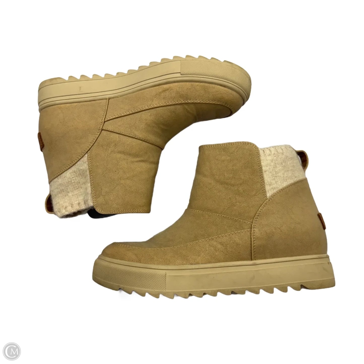 Boots Ankle Heels By Yellow Box In Beige, Size: 9