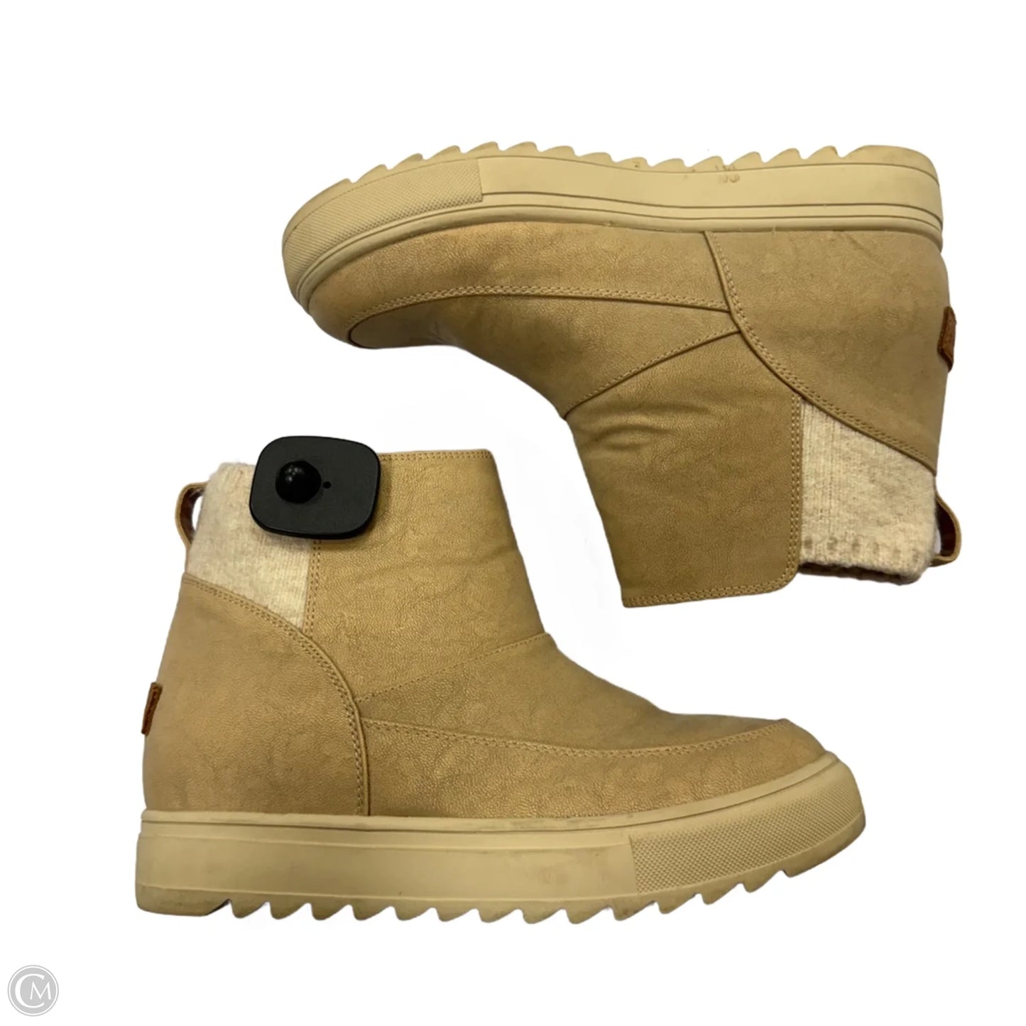 Boots Ankle Heels By Yellow Box In Beige, Size: 9