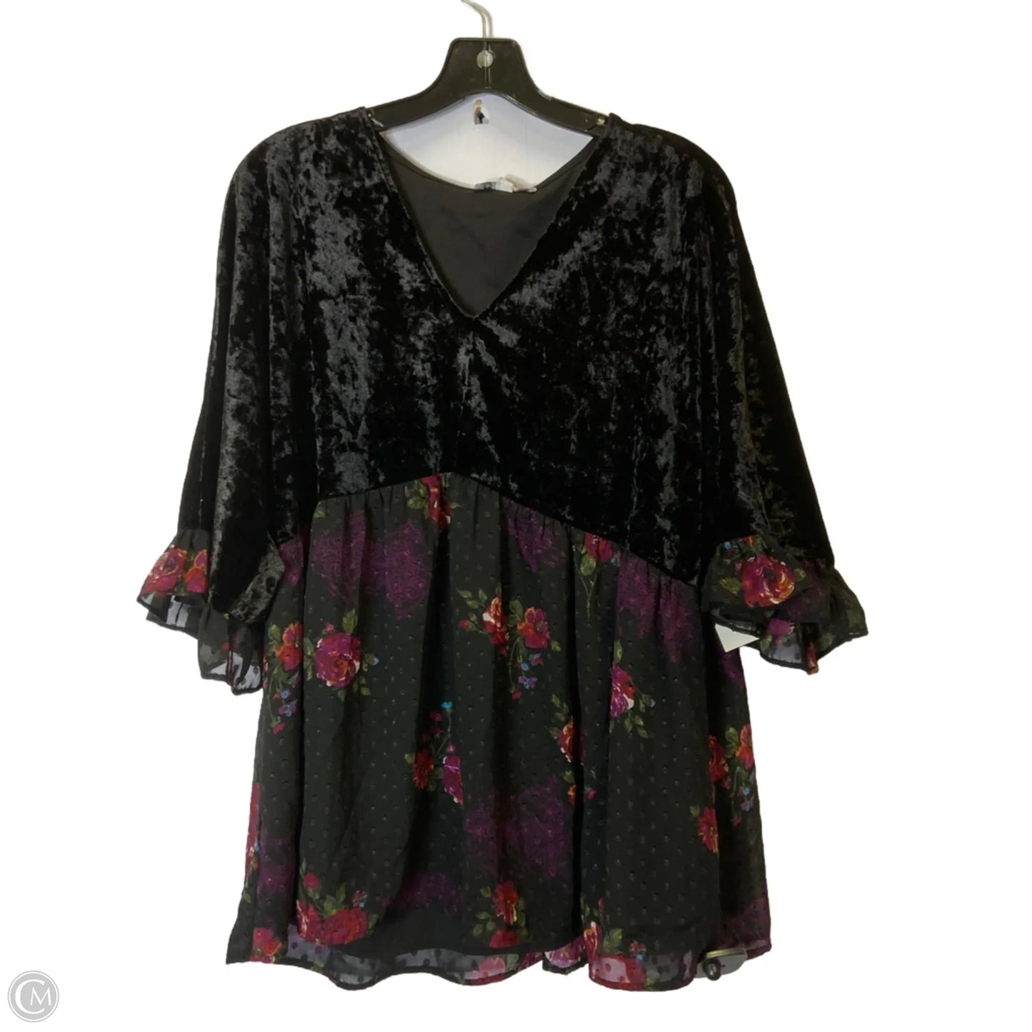 Top Short Sleeve By Dr2 In Black, Size: Xl