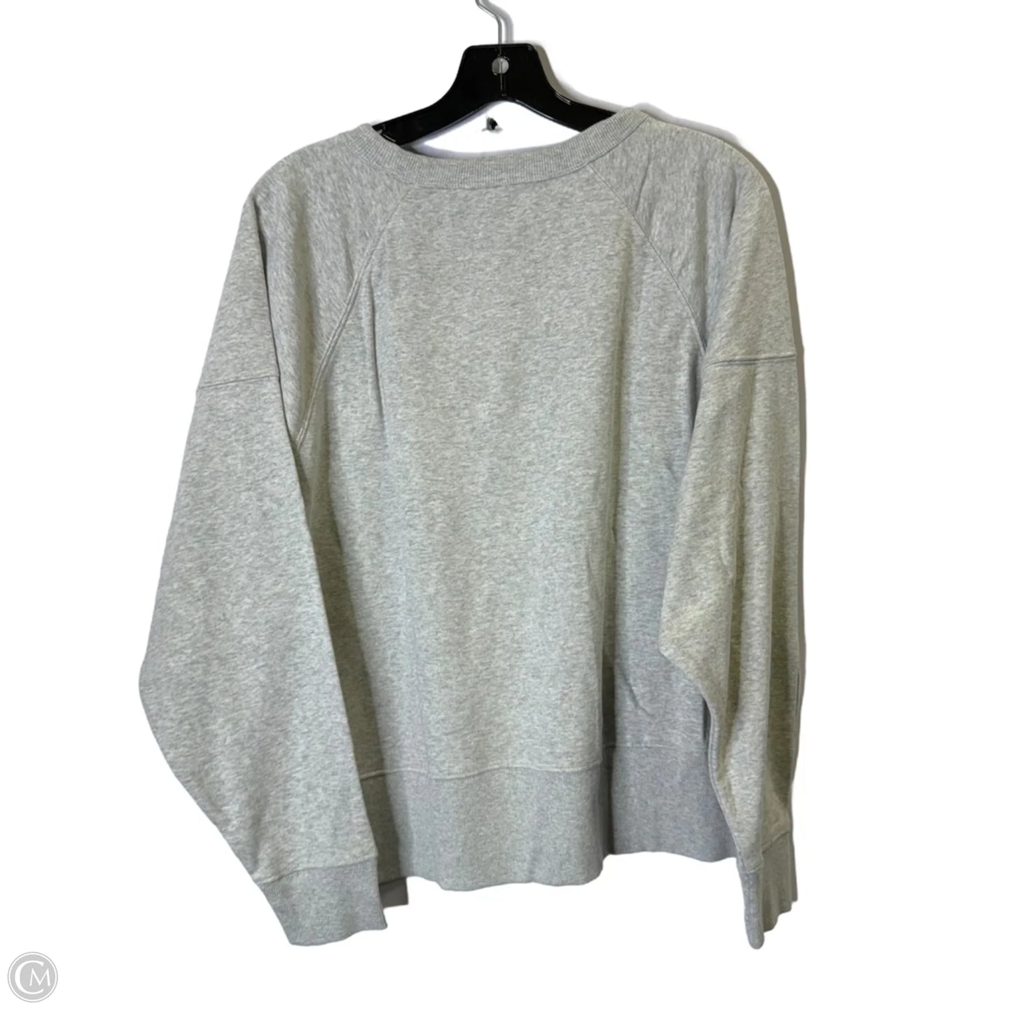 Sweatshirt Crewneck By Loft In Grey, Size: S