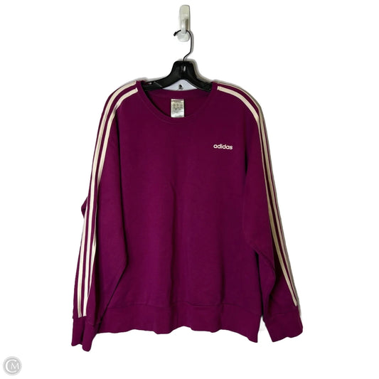 Sweatshirt Crewneck By Adidas In Purple, Size: 3x