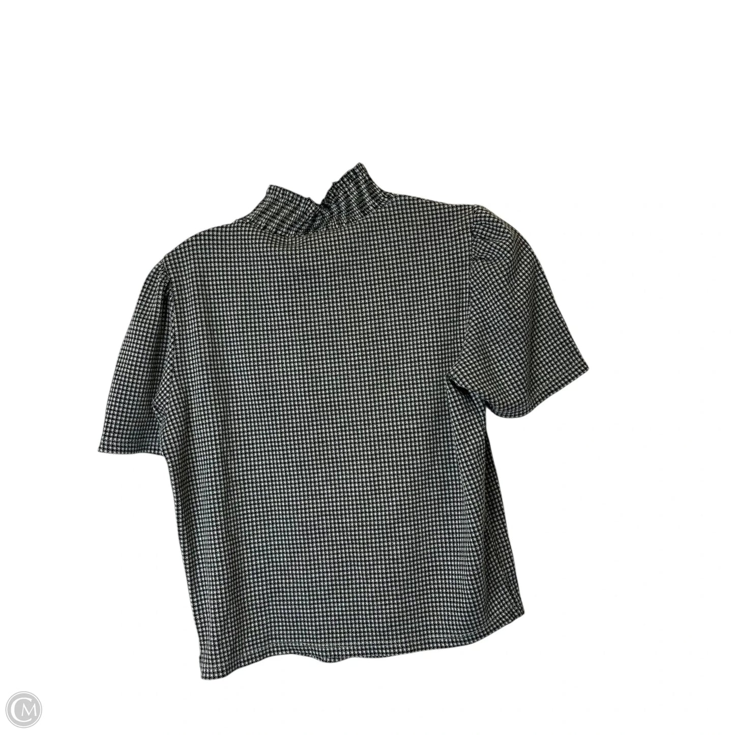 Top Short Sleeve By Zara In Chevron Pattern, Size: L