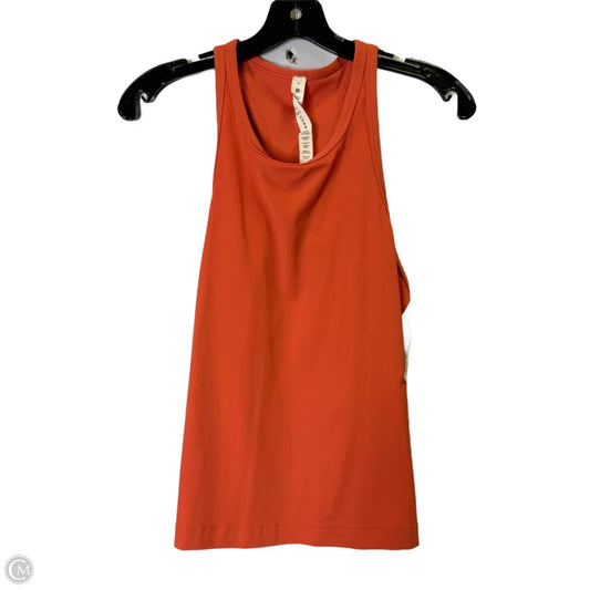 Athletic Tank Top By Lululemon In Orange, Size: 12