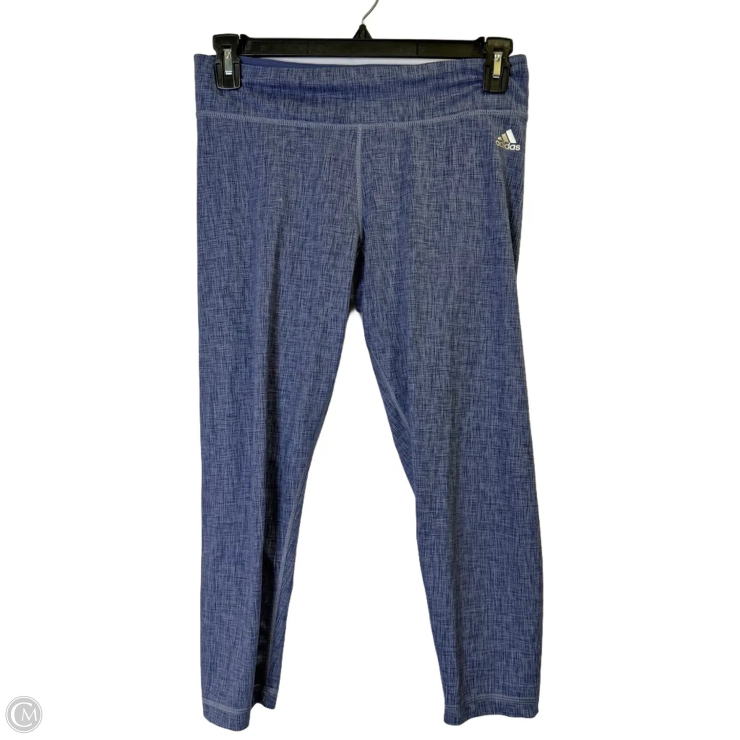 Athletic Leggings By Adidas In Blue, Size: L