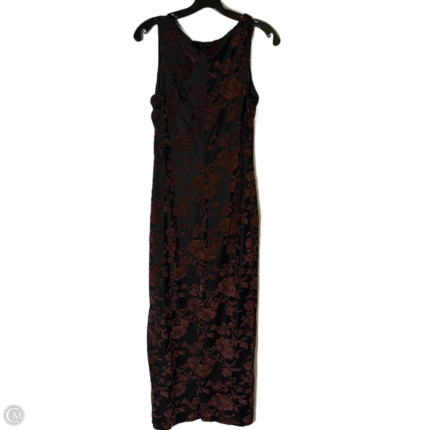 Dress Party Long By Clothes Mentor In Black & Red, Size: L