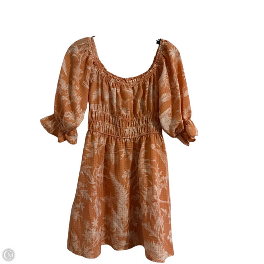 Dress Casual Short By H&m In Orange, Size: S