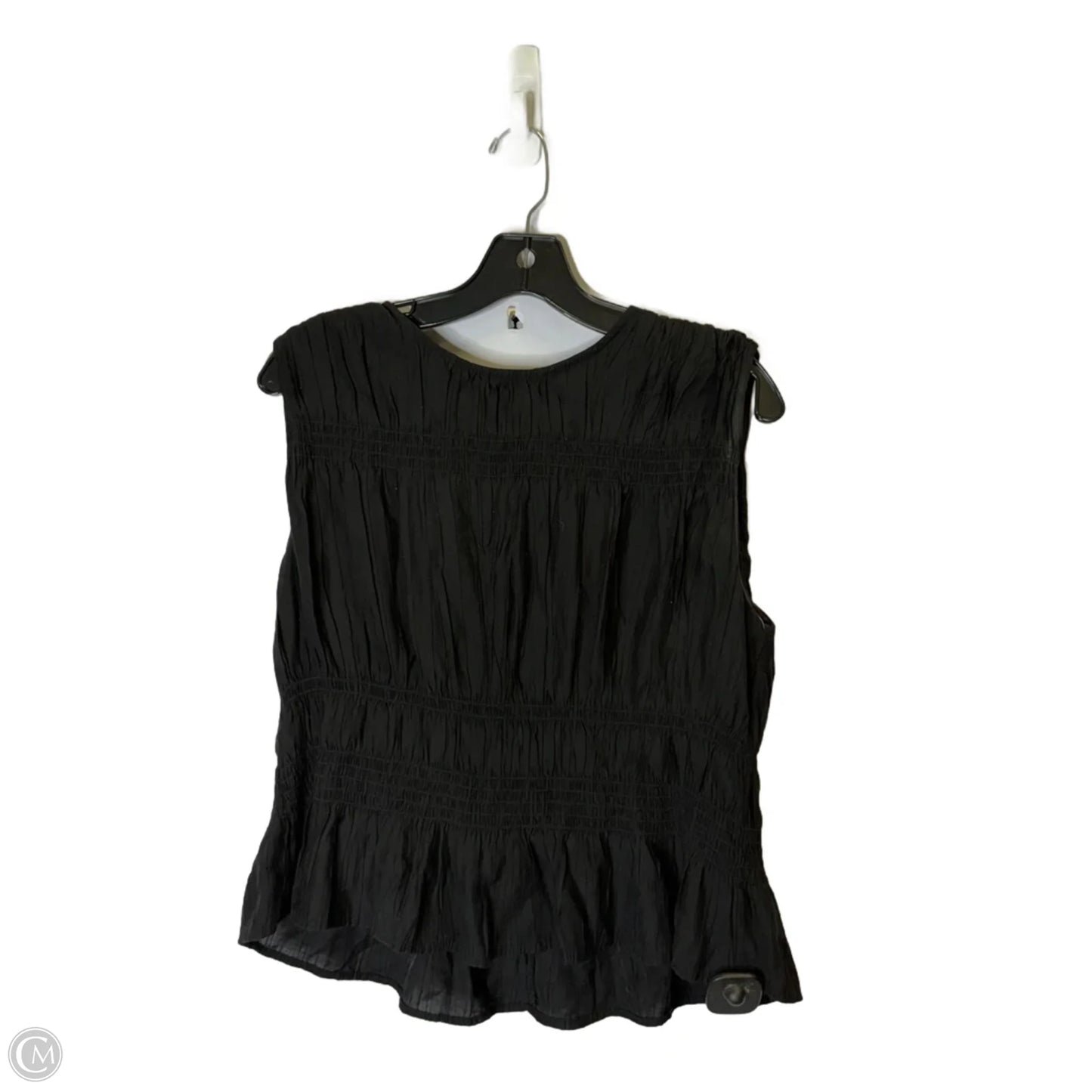 Top Sleeveless By H&m In Black, Size: M
