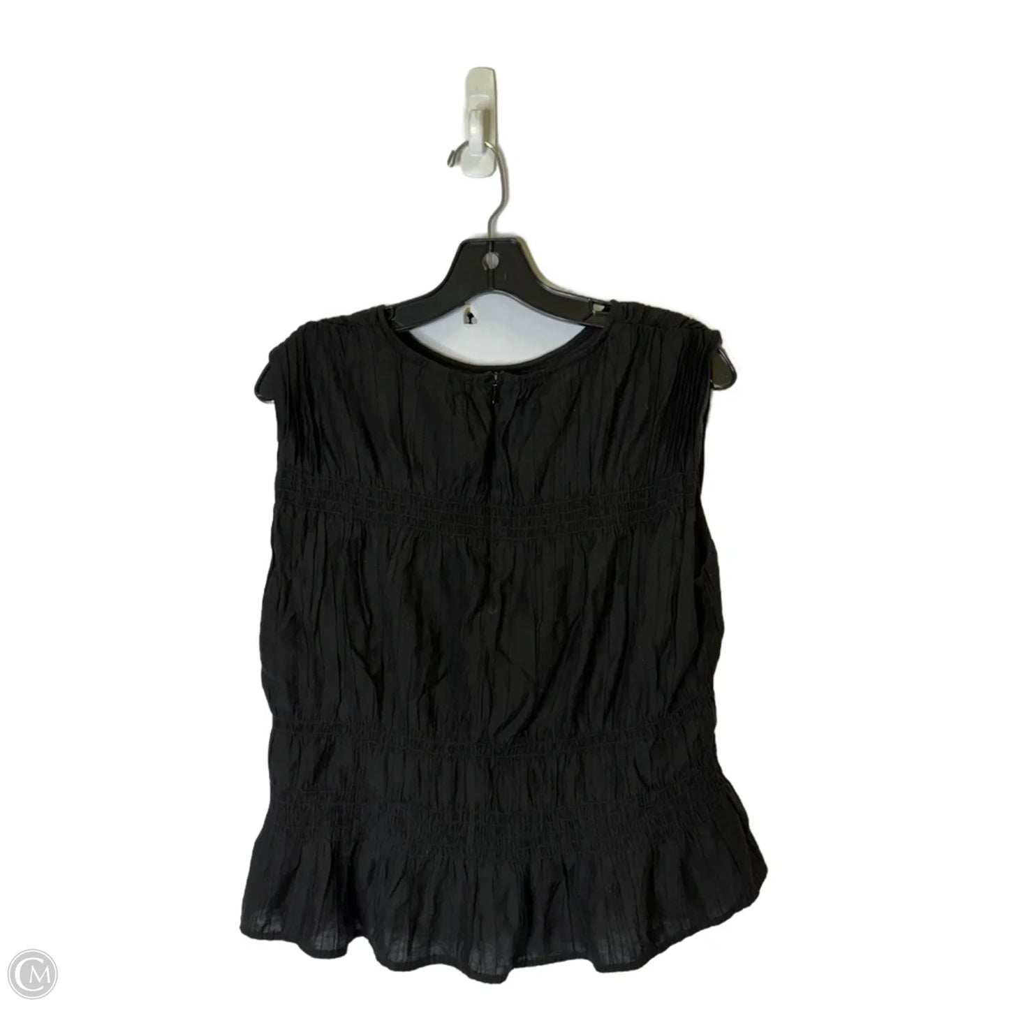 Top Sleeveless By H&m In Black, Size: M
