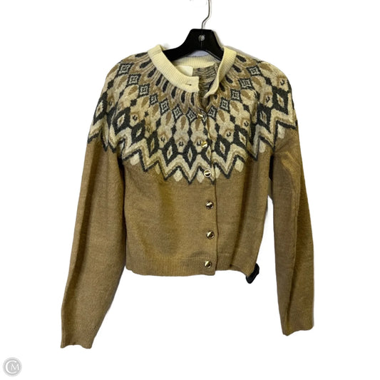 Sweater Cardigan By H&m In Beige, Size: S