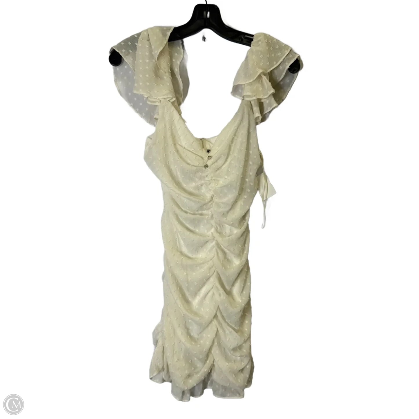 Dress Party Midi By Zara In White, Size: S