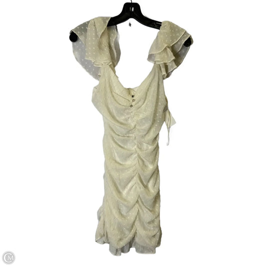 Dress Party Midi By Zara In White, Size: S