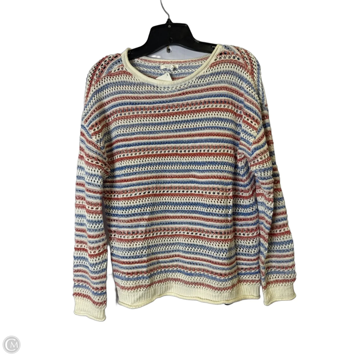Sweater By Maurices In Striped Pattern, Size: M