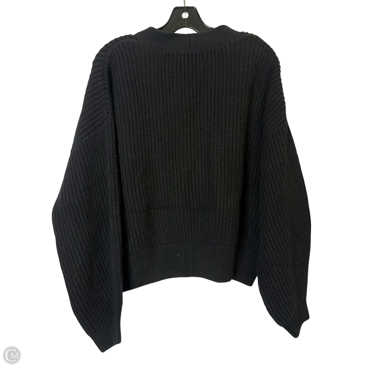 Sweater Cardigan By H&m In Black, Size: S