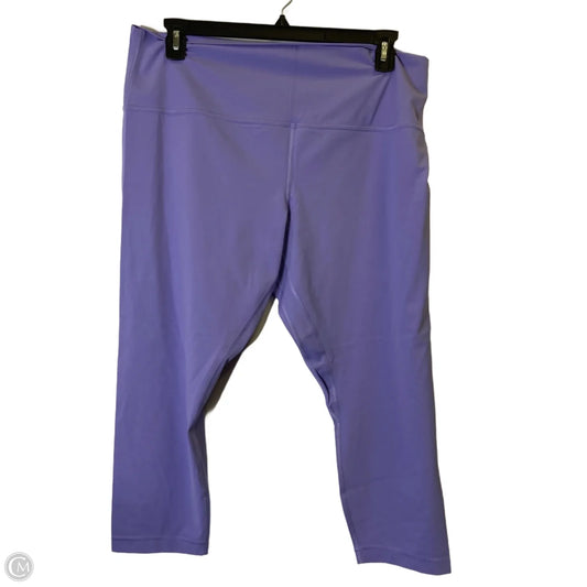 Athletic Leggings By Lululemon In Purple, Size: 20