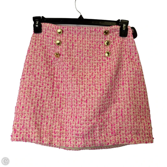 Skirt Mini & Short By Cmc In Pink, Size: 0