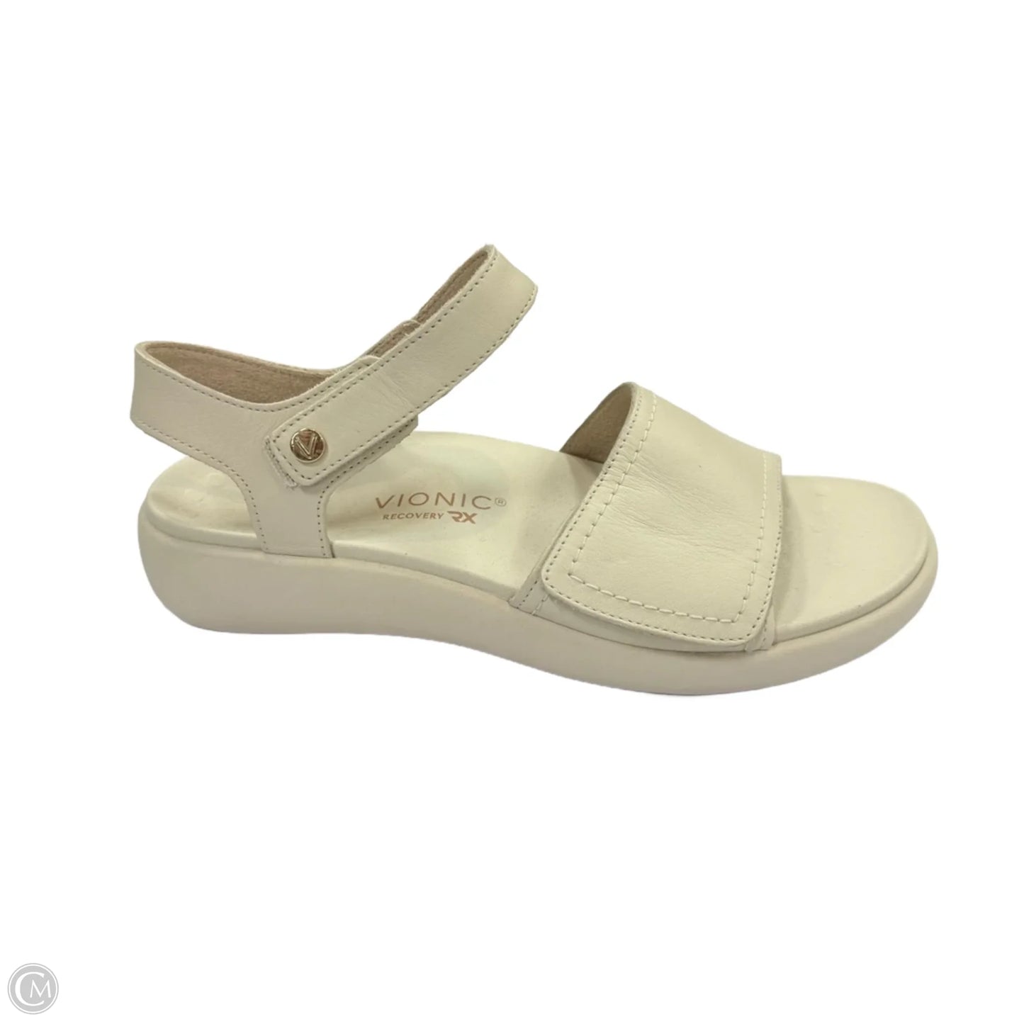 Sandals Flats By Vionic In Cream, Size: 7.5