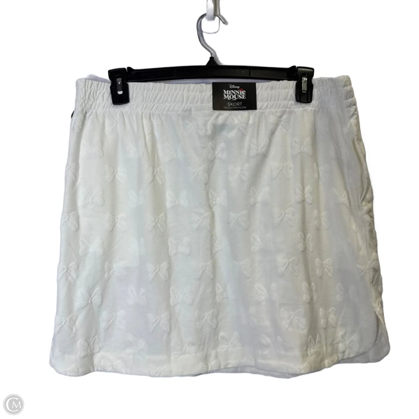 Skort By Disney In White, Size: L