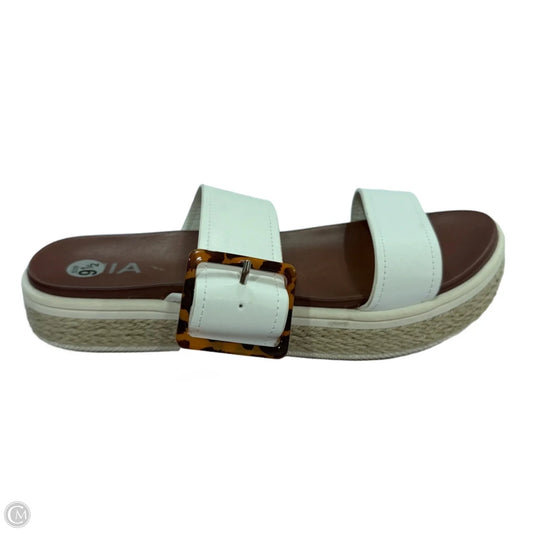 Sandals Flats By Mia In Brown, Size: 9.5