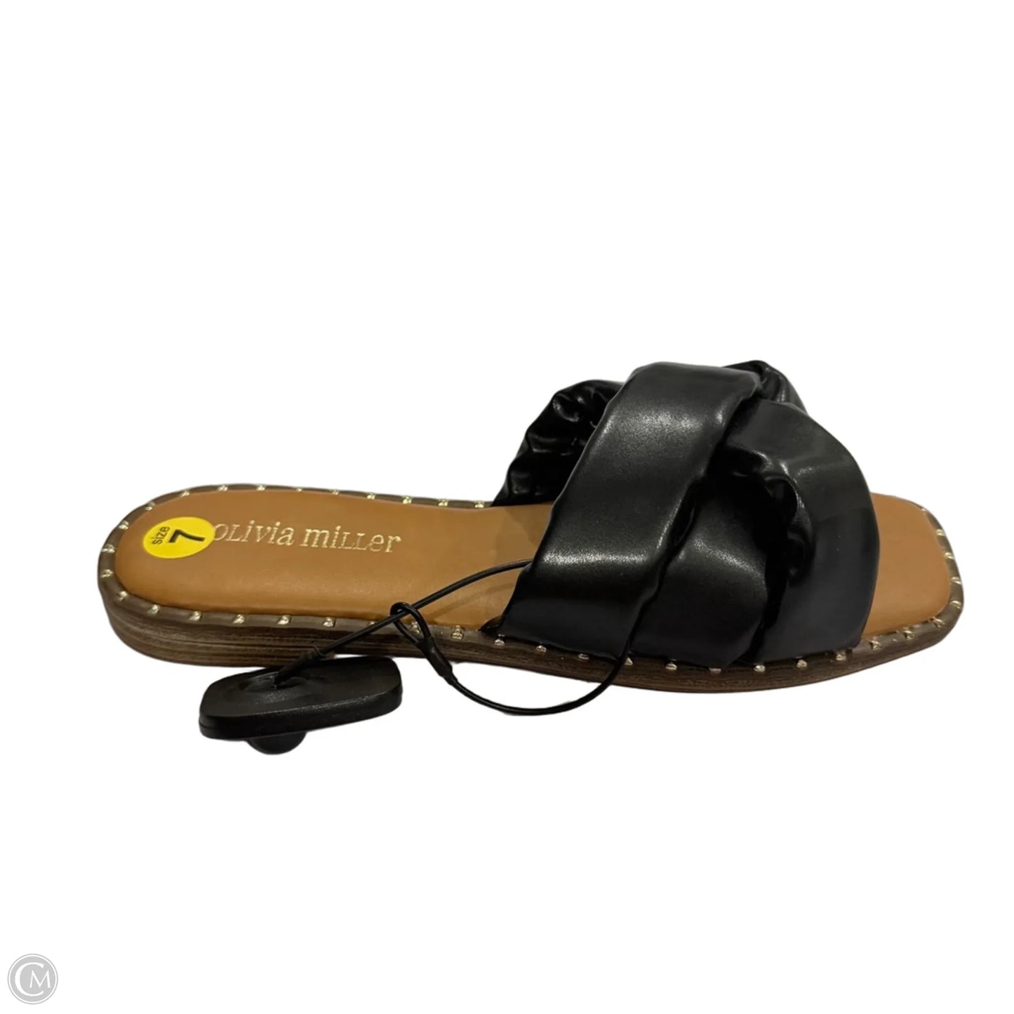 Sandals Flats By Olivia Miller In Black, Size: 7