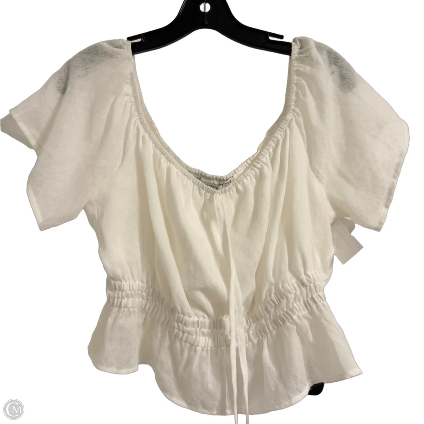Top Short Sleeve By Hyfve In White, Size: M