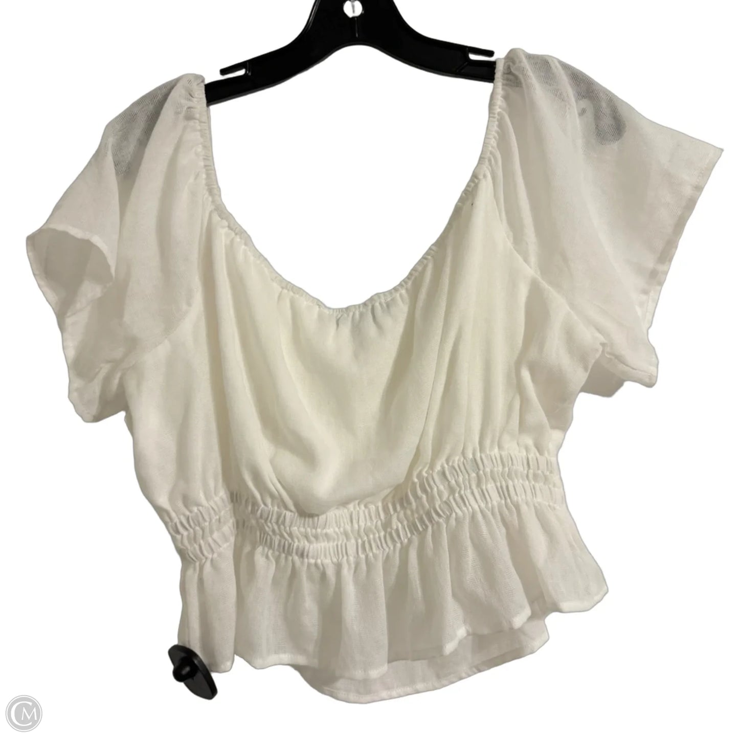 Top Short Sleeve By Hyfve In White, Size: M