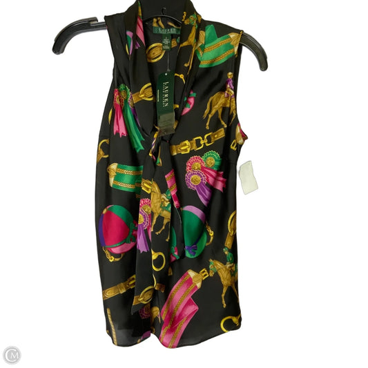 Top Sleeveless By Lauren By Ralph Lauren In Black, Size: 2