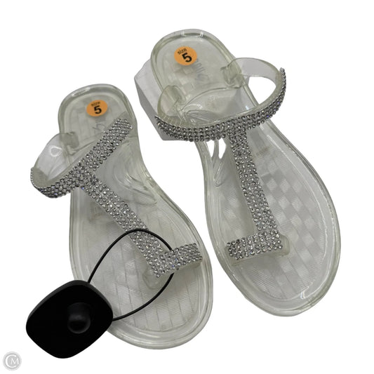 Sandals Flats By Rouge In Clear, Size: 5