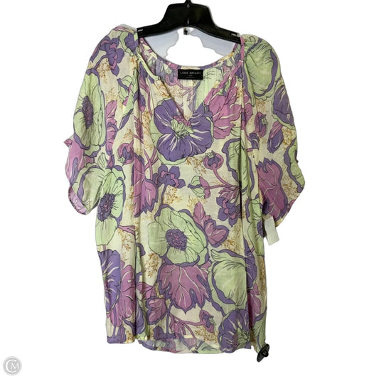 Top Short Sleeve By Lane Bryant In Purple, Size: 18