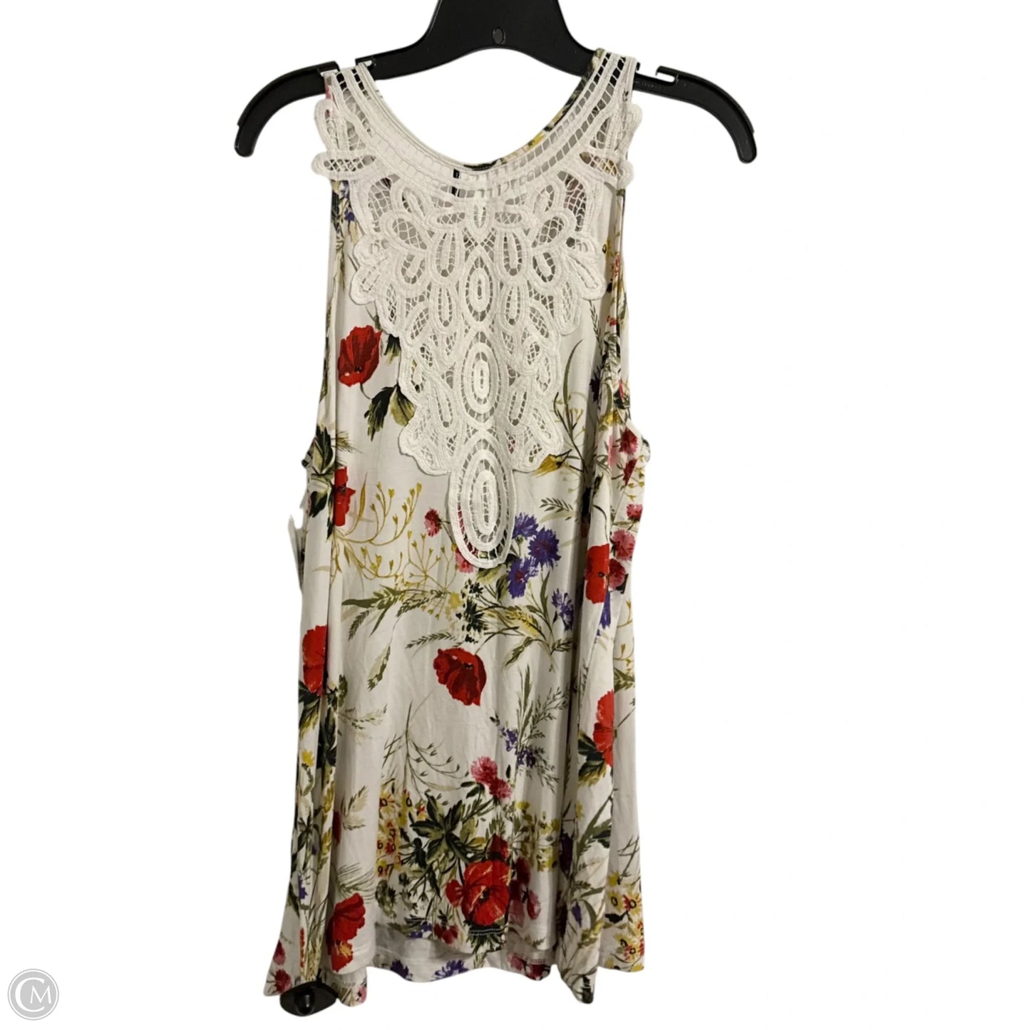 Top Sleeveless By Anthropologie In Floral Print, Size: Xl