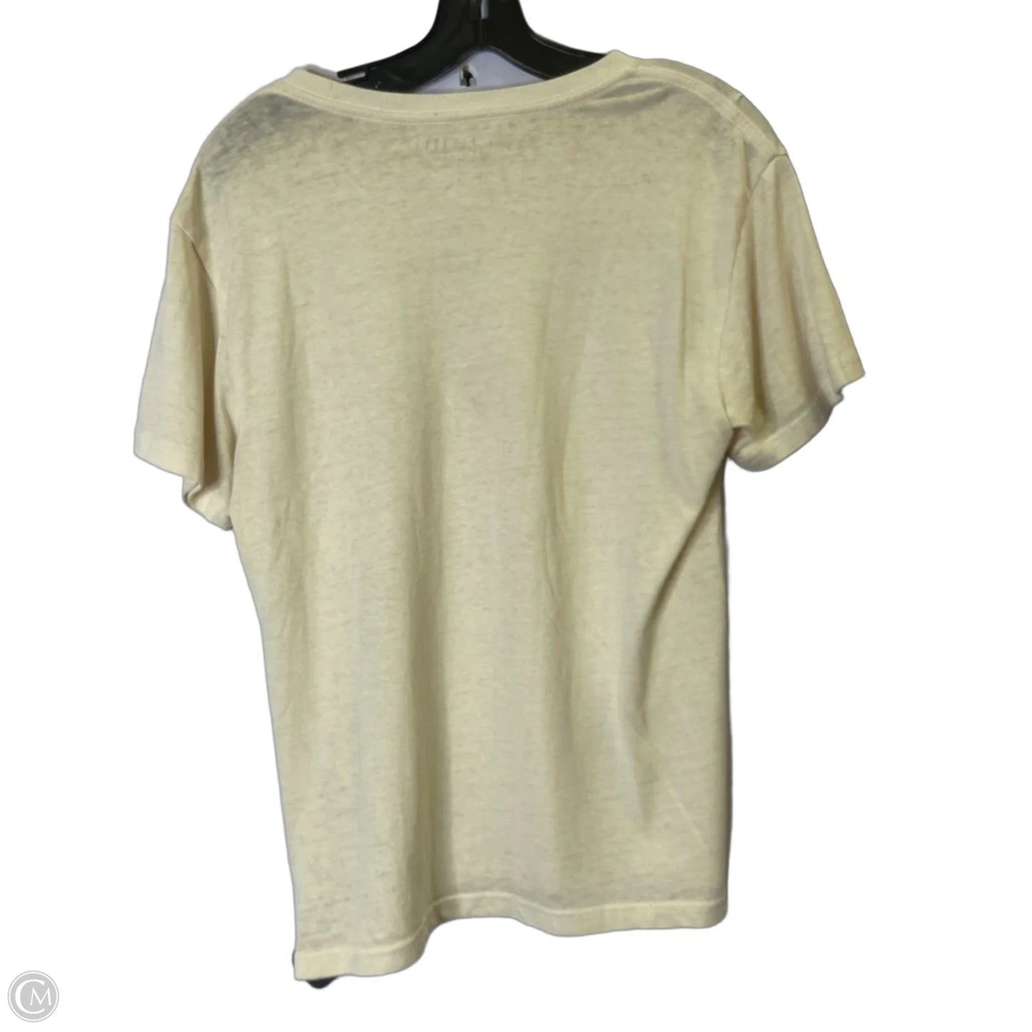 Top Short Sleeve Basic By Lucky Brand In Beige, Size: S