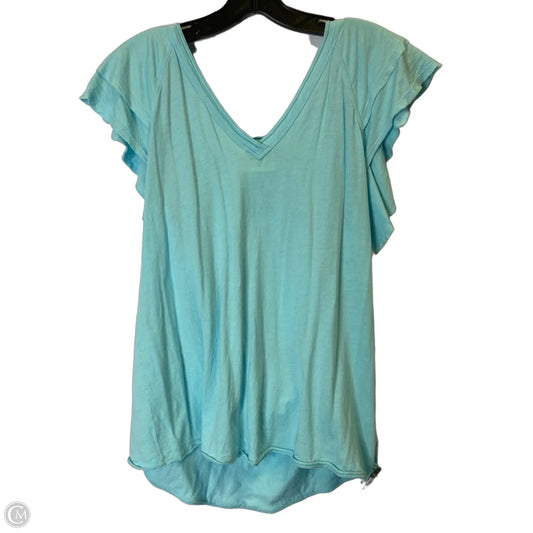 Top Short Sleeve By Maeve In Blue, Size: L