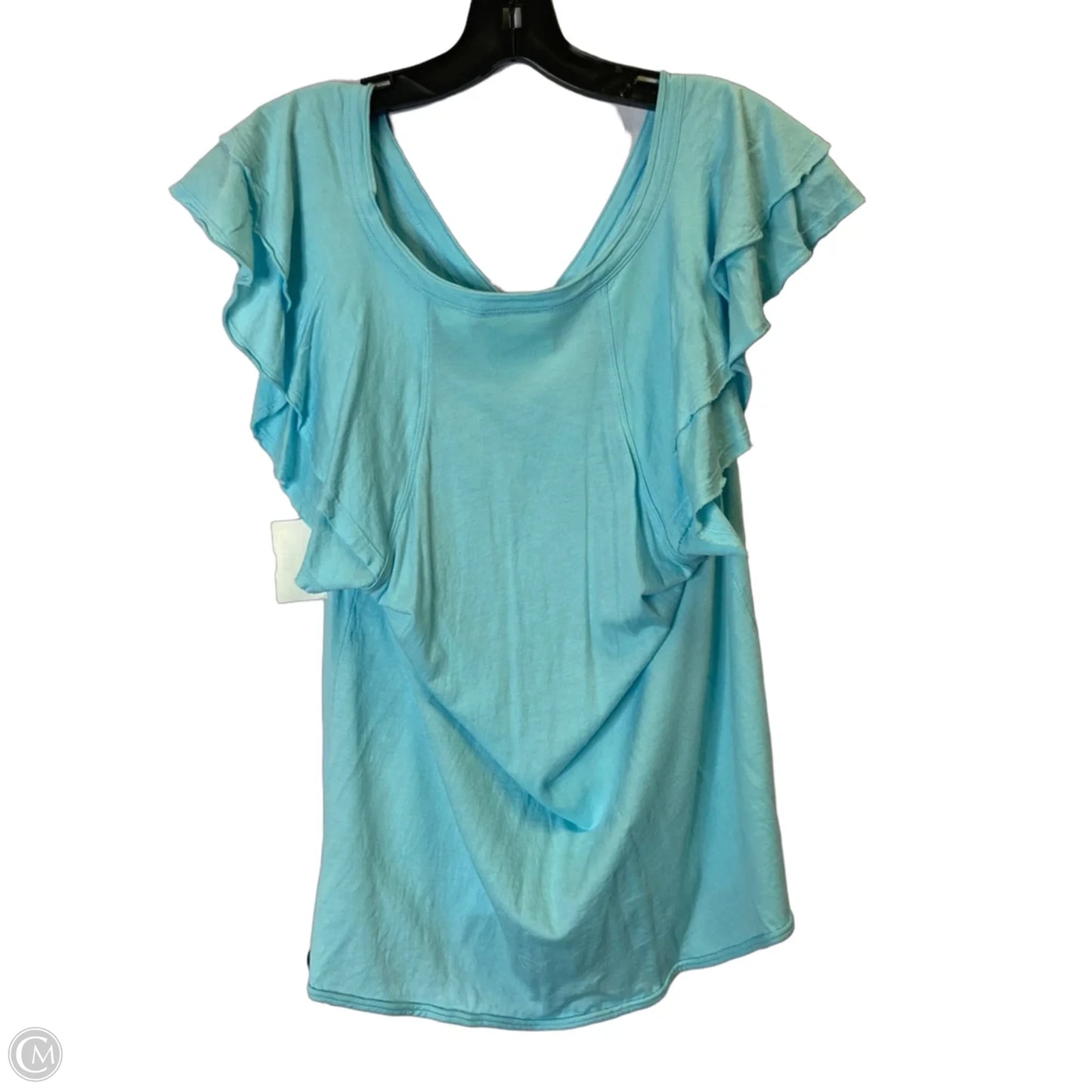 Top Short Sleeve By Maeve In Blue, Size: L