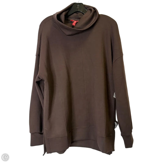 Sweatshirt Collar By Spanx In Brown, Size: 1x