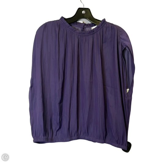 Top Sleeveless By Loft In Purple, Size: L